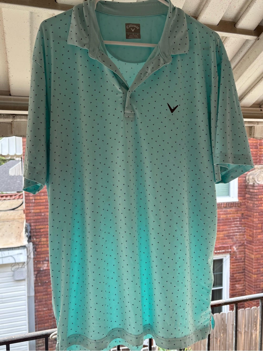 Callaway Men’s Mint Green Performance Polo Shirt Size Large